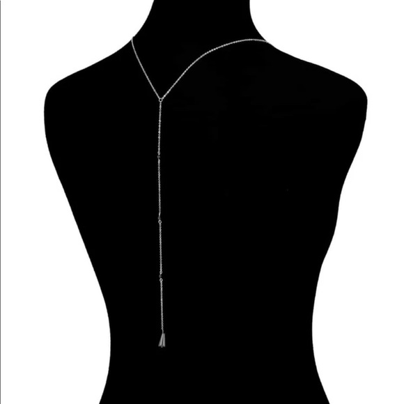 3/$30 Tassel Chain Back Necklace - Picture 4 of 7